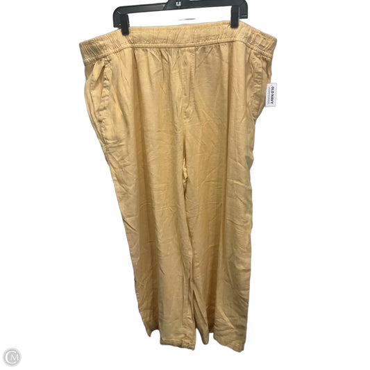 Pants Linen By Old Navy In Yellow, Size: 22
