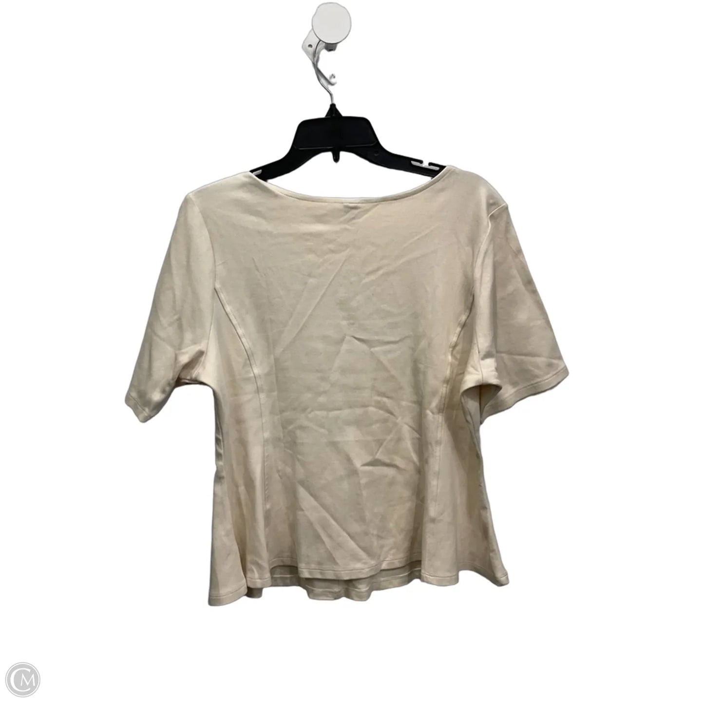 Top Short Sleeve By Old Navy In Cream, Size: Xl