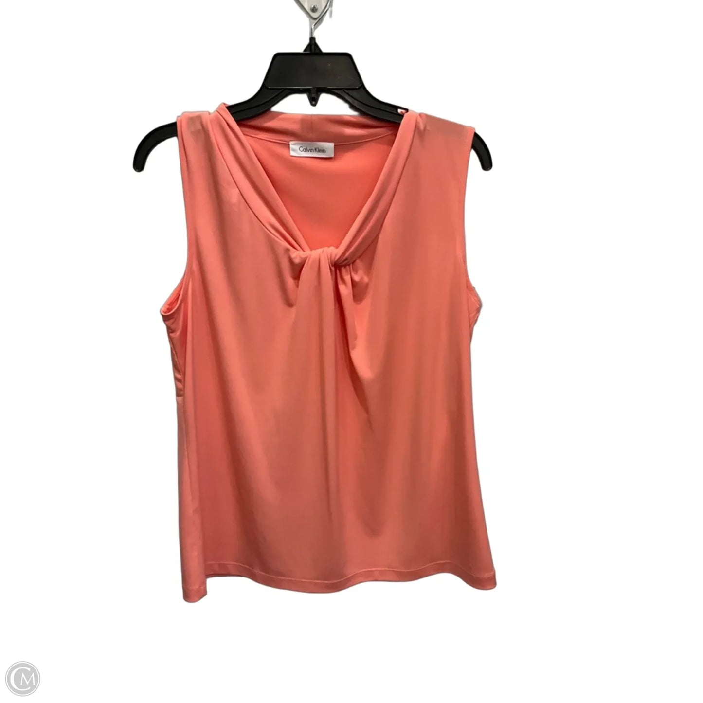 Top Sleeveless By Calvin Klein In Peach, Size: Sp