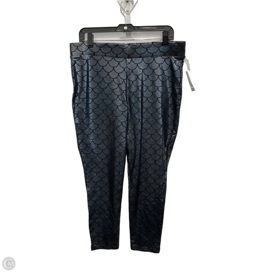 Athletic Leggings By Torrid In Black & Blue, Size: 2x