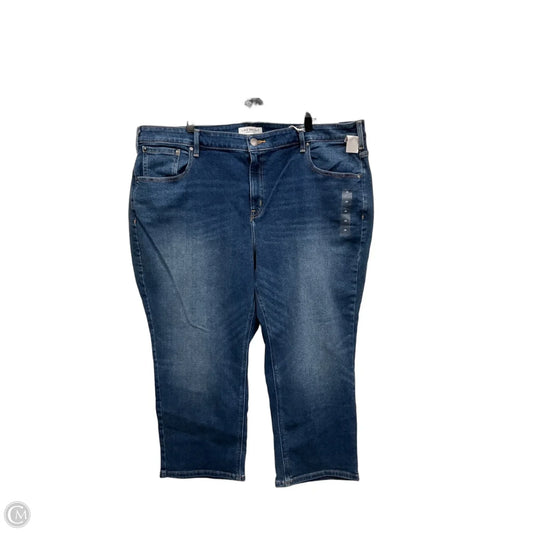 Jeans Straight By Lane Bryant In Blue Denim, Size: 26