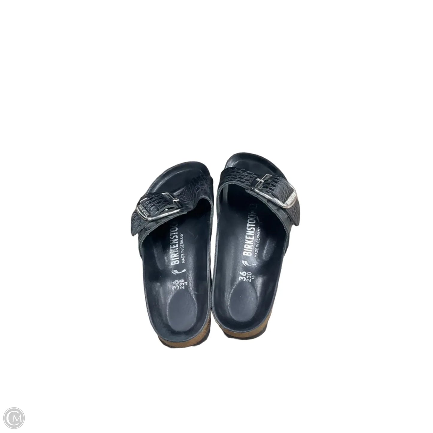 Sandals Flats By Birkenstock In Black, Size: 8.5