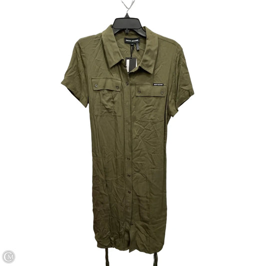 Dress Casual Midi By Dkny In Green, Size: M