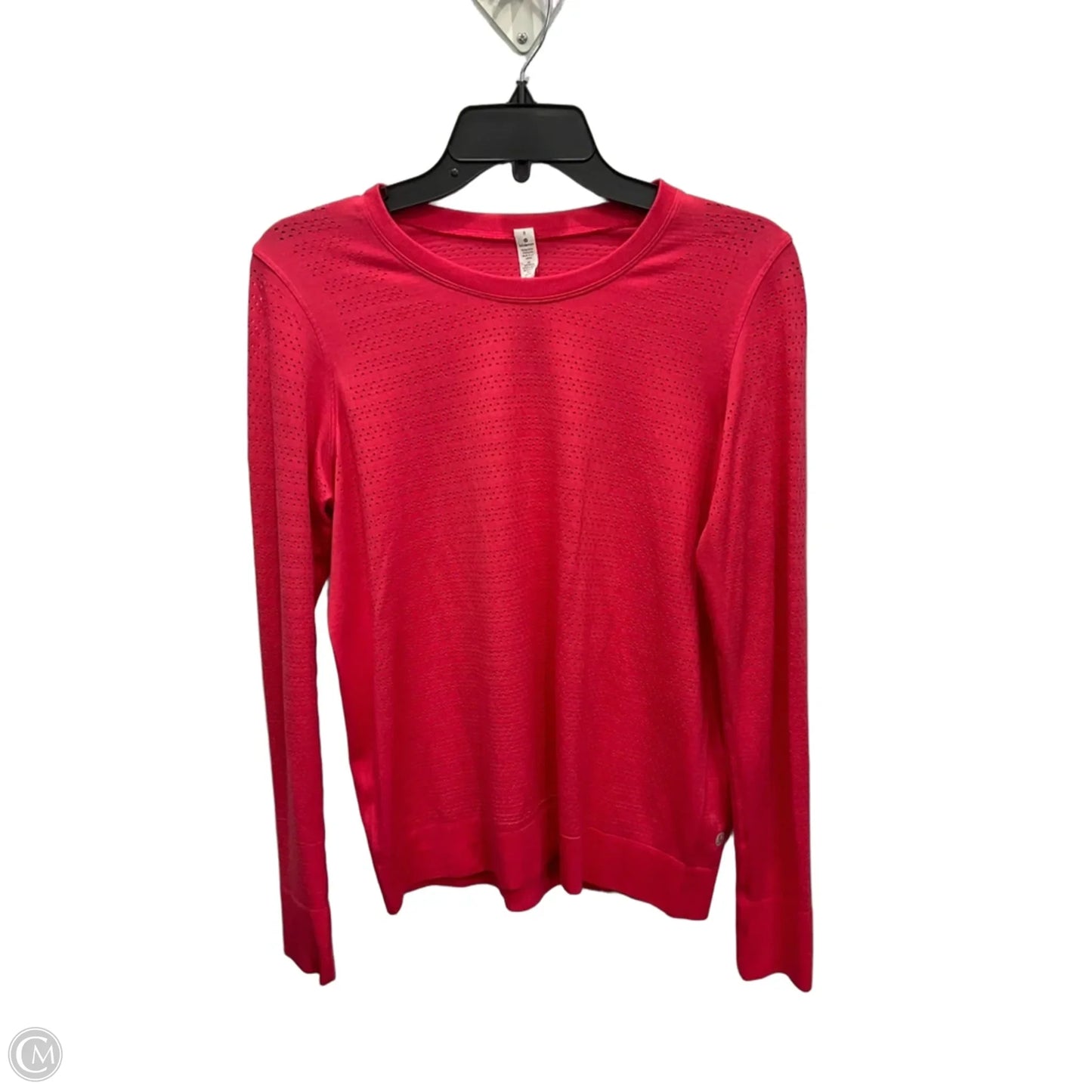 Athletic Top Long Sleeve Crewneck By Lululemon In Pink, Size: M