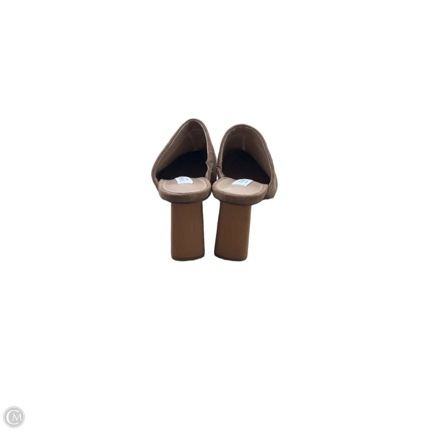 Sandals Heels Block By Cmc In Tan, Size: 7