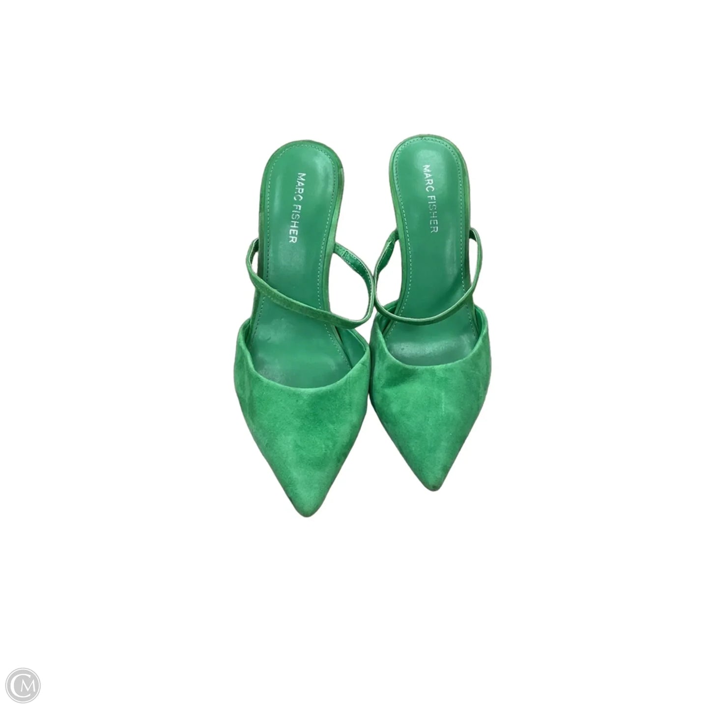 Sandals Heels Stiletto By Marc Fisher In Green, Size: 7
