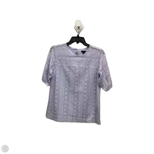 Top Short Sleeve By Ann Taylor In Purple, Size: Xs