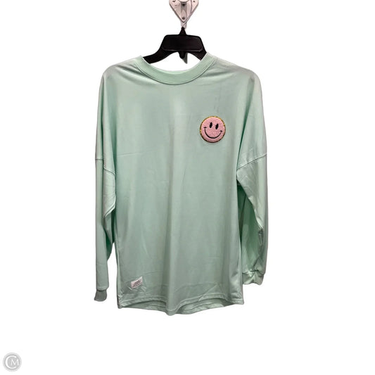 Top Long Sleeve By Simply Southern In Green, Size: M