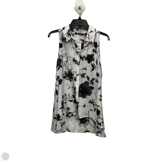 Top Sleeveless By Milano In Black & White, Size: Xl