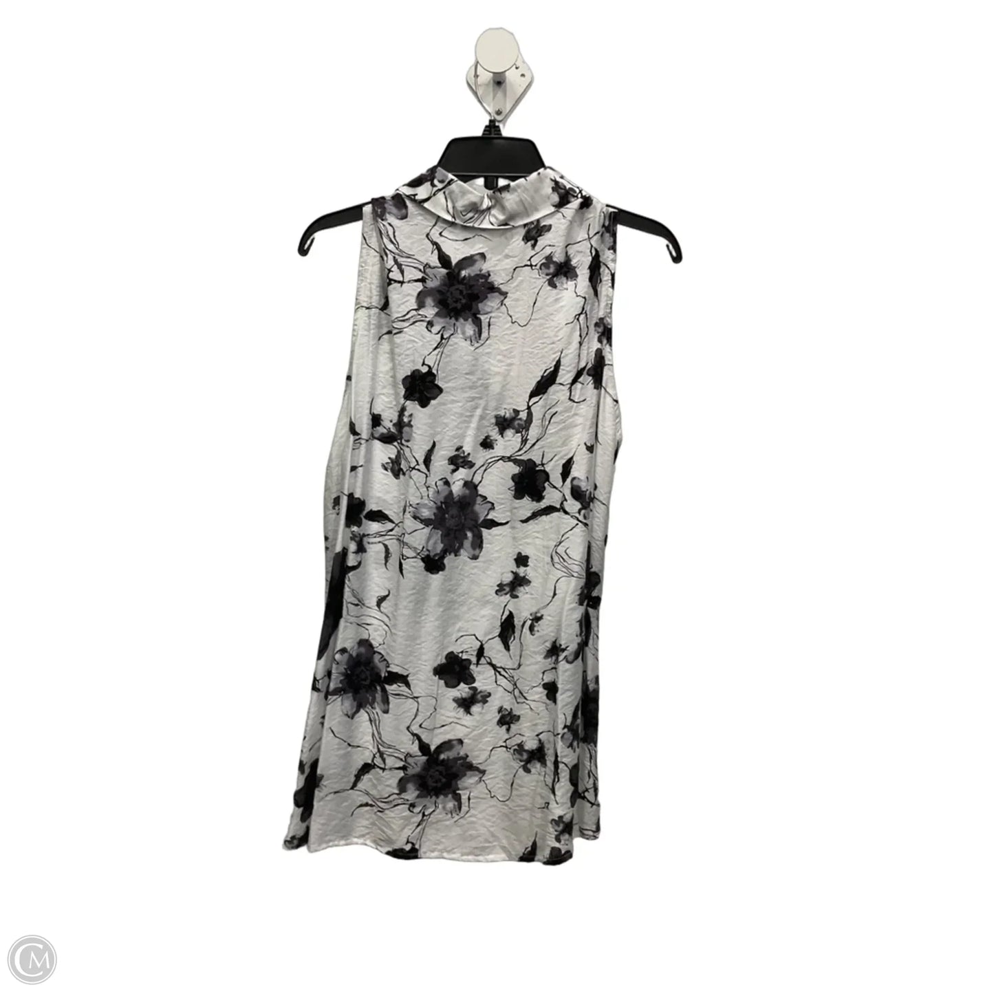 Top Sleeveless By Milano In Black & White, Size: Xl