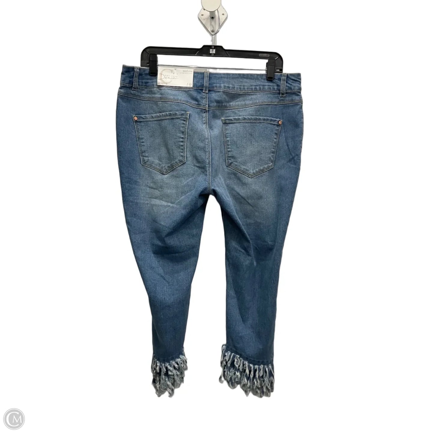 Capris By C Est. 1946 In Blue Denim, Size: 14p