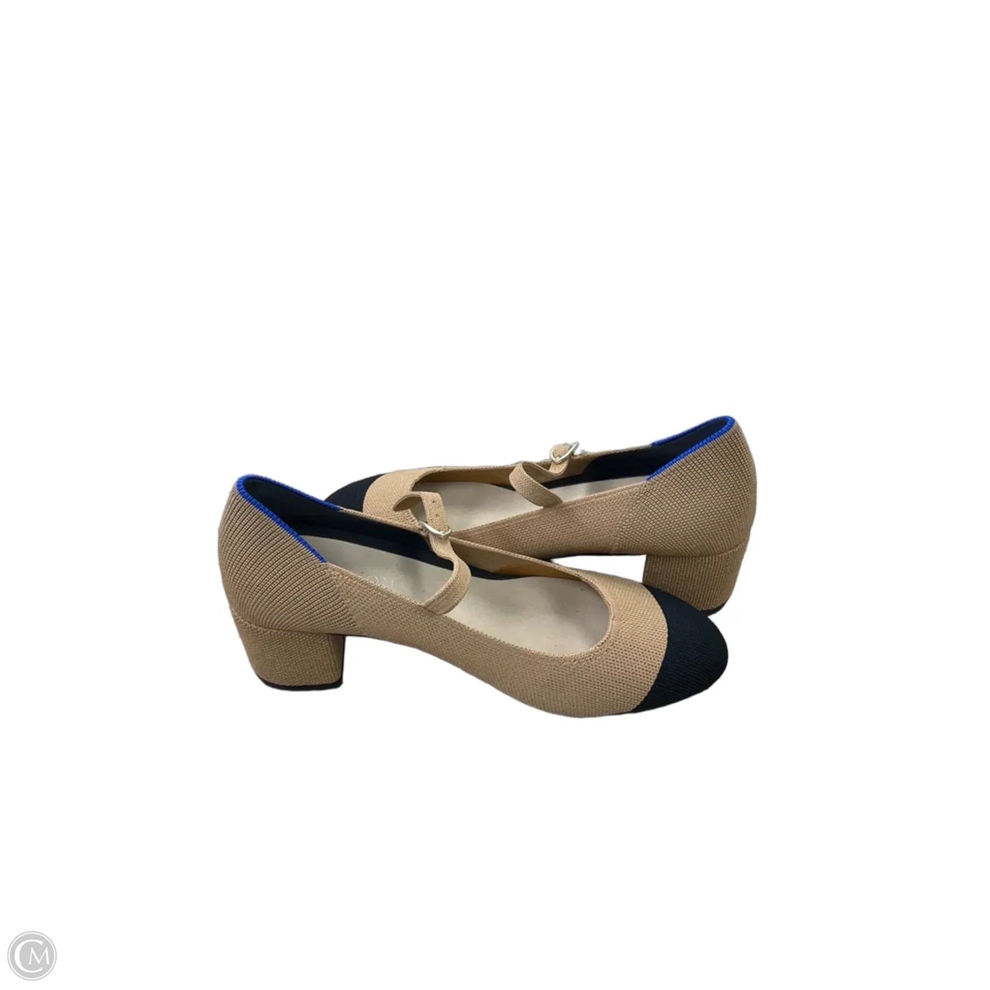 Shoes Heels Block By Rothys In Black & Tan, Size: 7