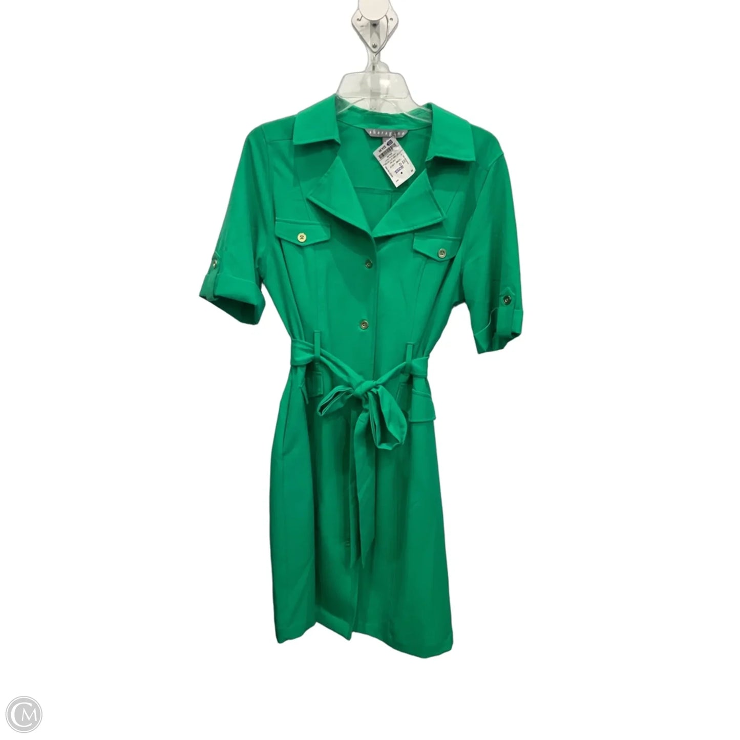 Dress Work By Sharagano In Green, Size: L