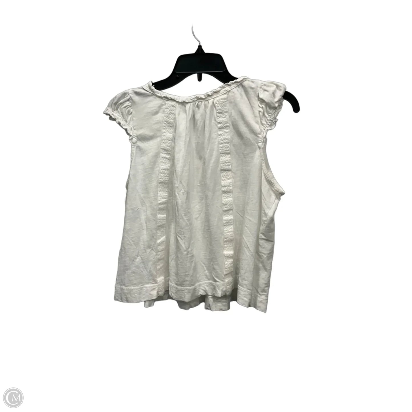 Top Sleeveless By Anthropologie In White, Size: S