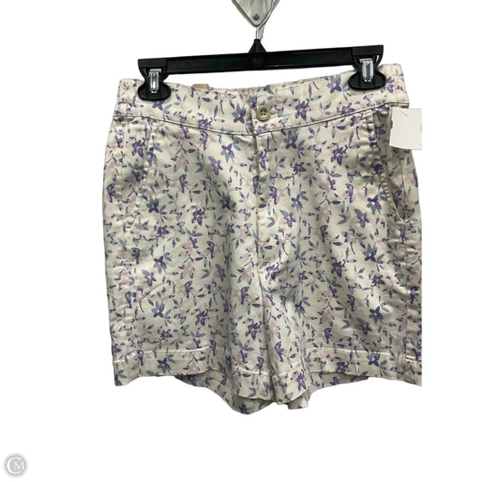 Shorts By Jachs Girlfirend In Purple & White, Size: 4