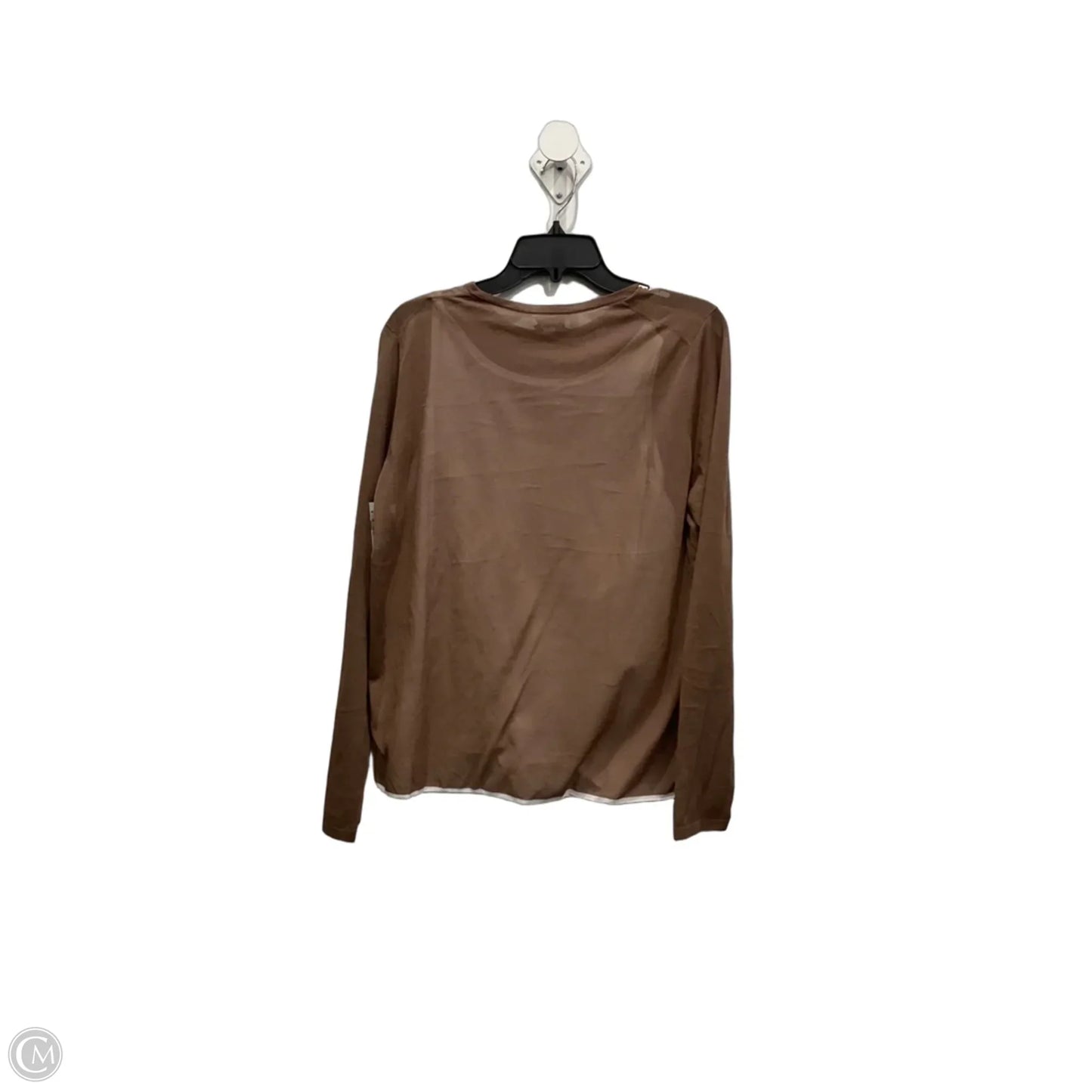 Top Long Sleeve By Cos In Brown, Size: L