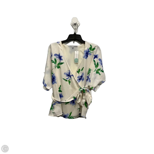 Top Short Sleeve By Collective Concepts In Floral Print, Size: M