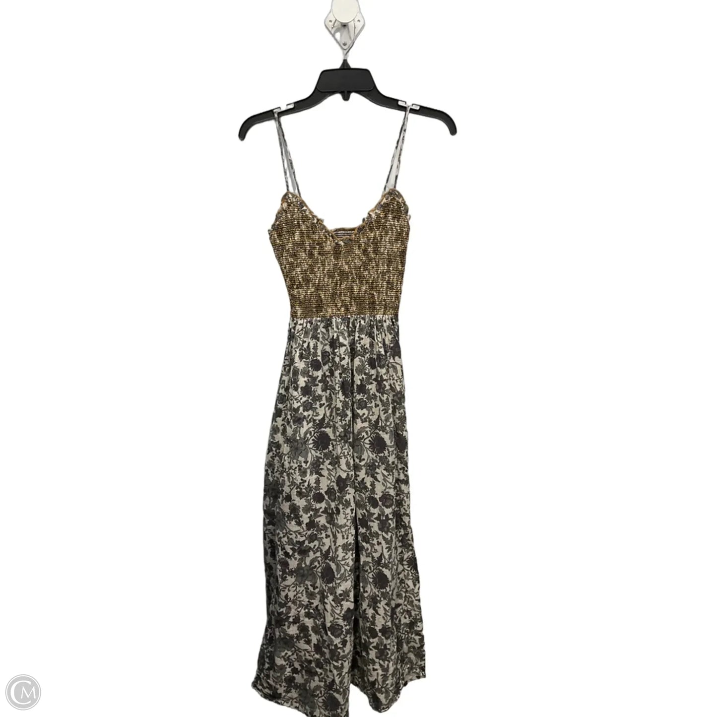Dress Casual Maxi By Free People In Grey & Yellow, Size: Xs