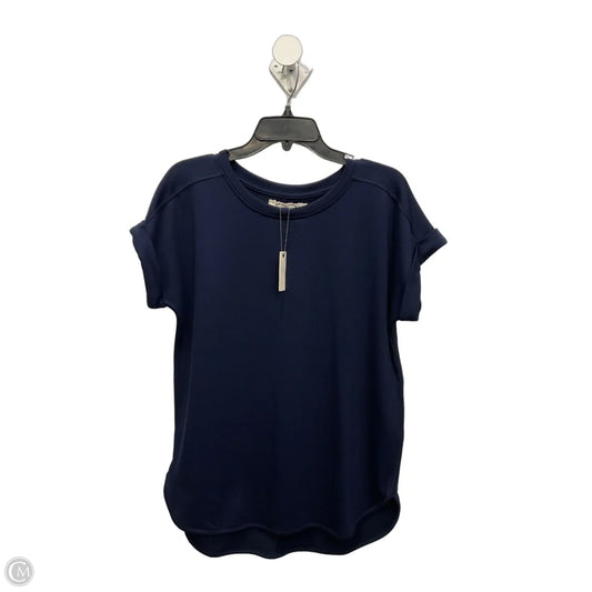Top Short Sleeve By Cupio In Navy, Size: M