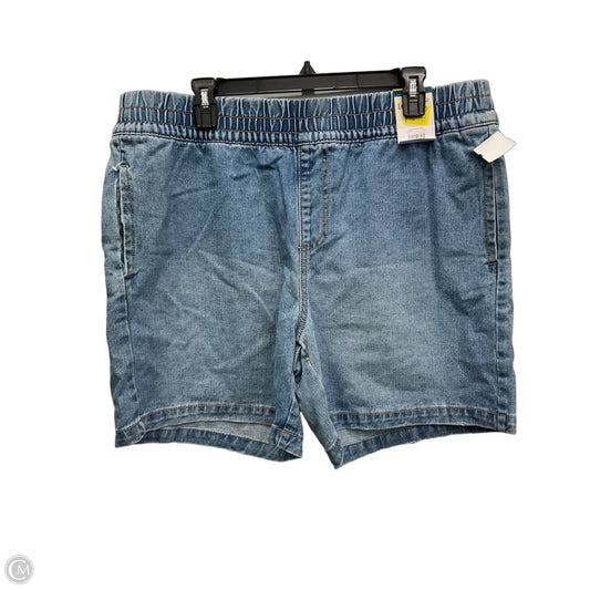 Shorts By Terra & Sky In Blue Denim, Size: 14