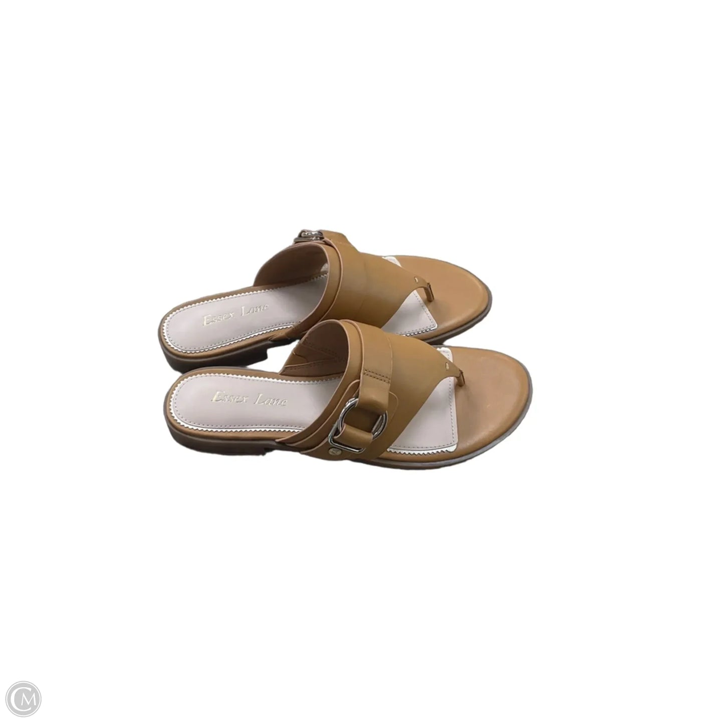 Sandals Flats By Clothes Mentor In Tan, Size: 8