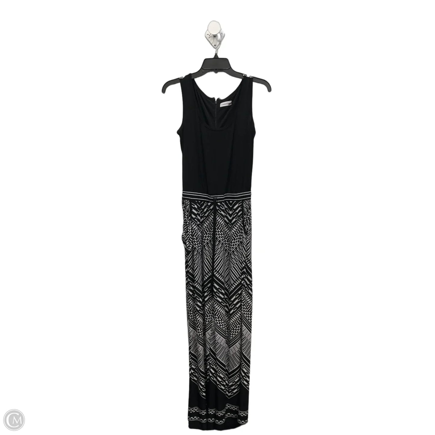 Jumpsuit By Calvin Klein In Black & White, Size: S