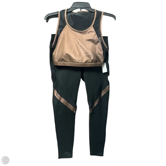 Athletic Pants 2pc By Fabletics In Black & Brown, Size: M