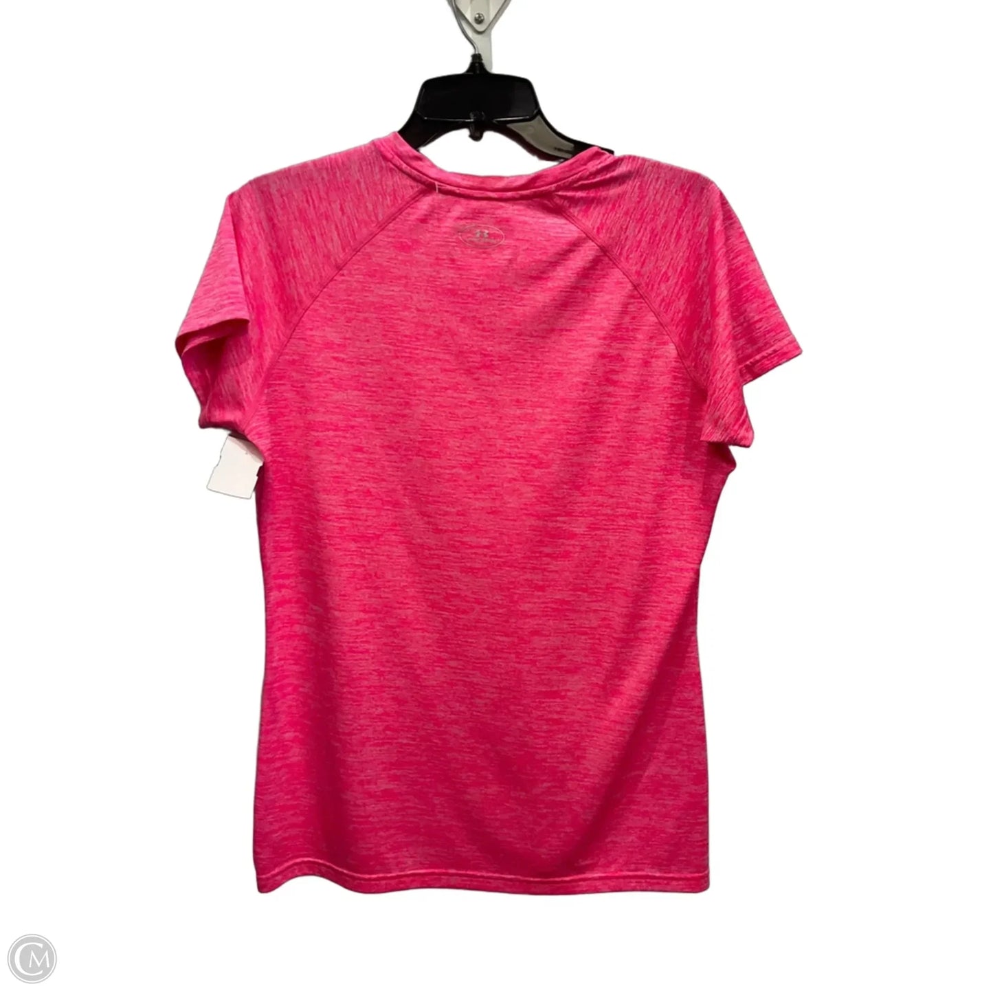 Athletic Top Short Sleeve By Under Armour In Pink, Size: M