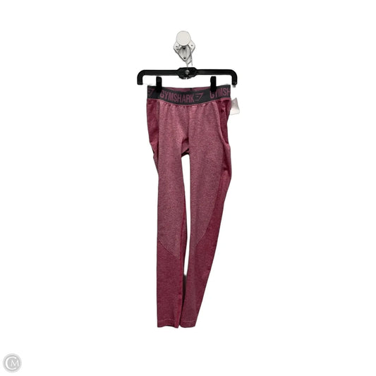 Athletic Leggings By Gym Shark In Grey & Pink, Size: S