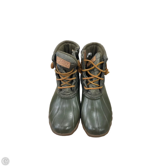 Boots Ankle Flats By Sperry In Green, Size: 6