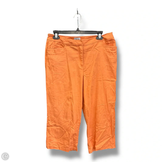 Capris By Chicos In Orange, Size: 10
