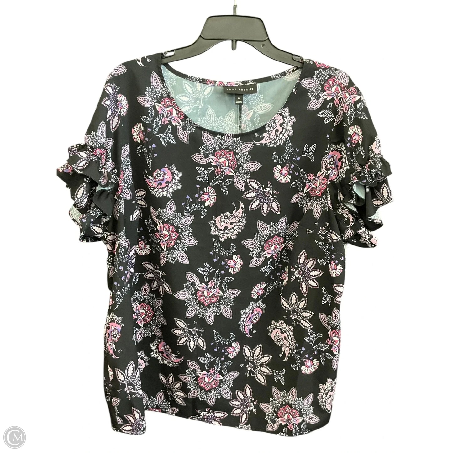 Top Short Sleeve By Lane Bryant In Multi-colored, Size: Xxl