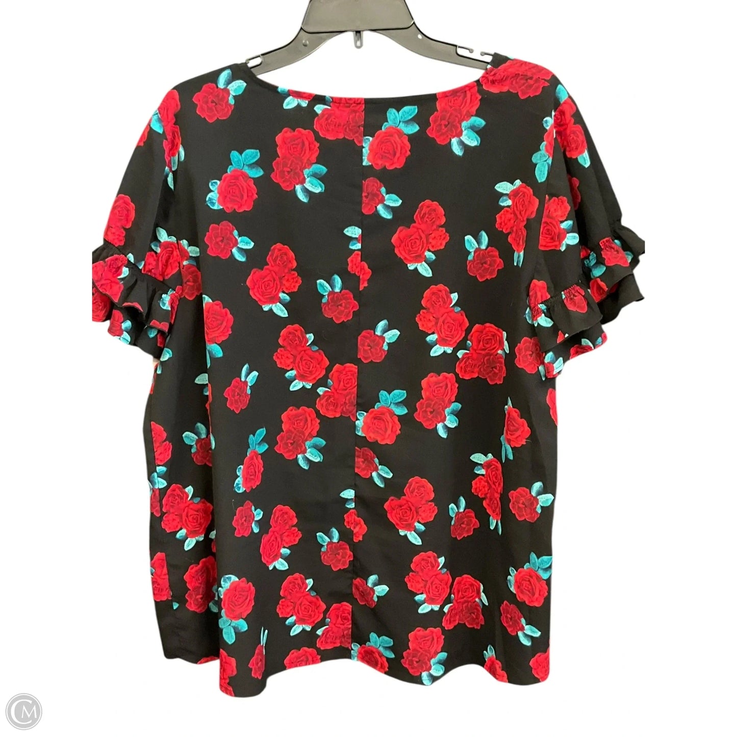 Top Short Sleeve By Lane Bryant In Floral Print, Size: Xxl