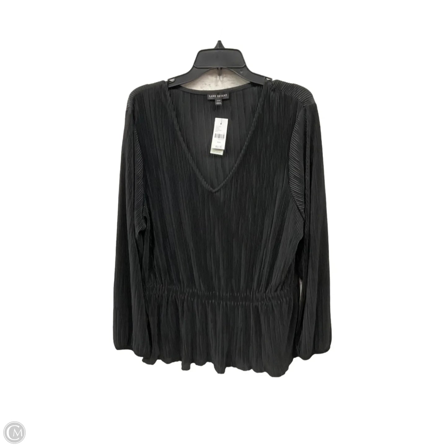 Top Long Sleeve By Lane Bryant In Black, Size: 1x