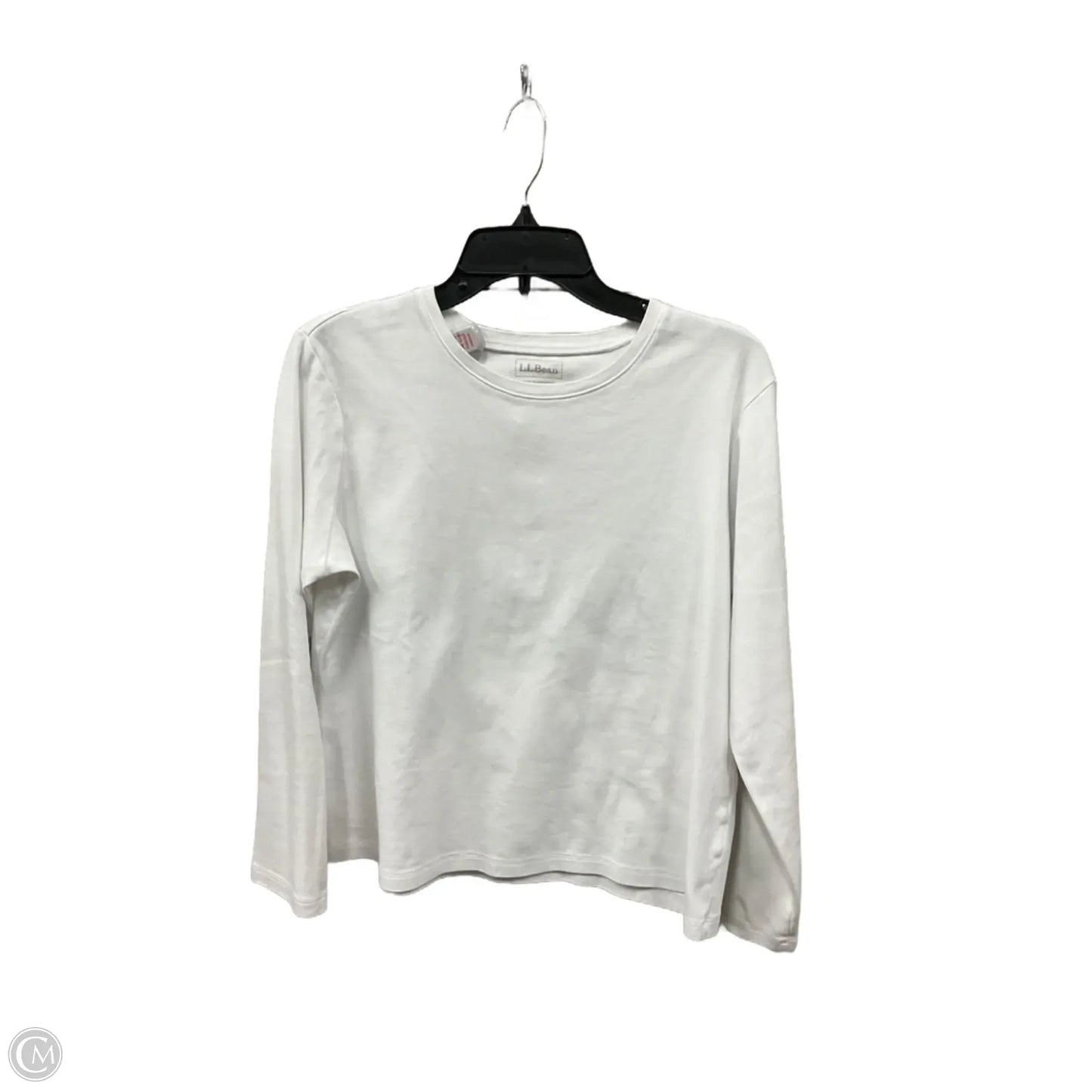 Top Long Sleeve Basic By L.l. Bean In White, Size: L