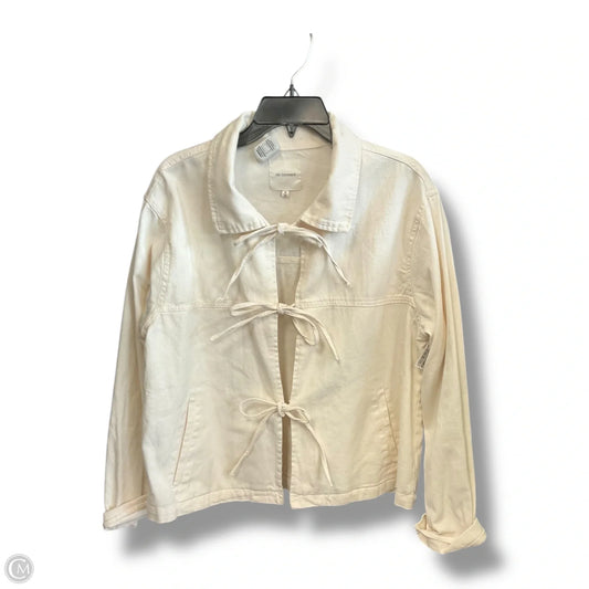 Jacket Denim By No Comment In White Denim, Size: Xl