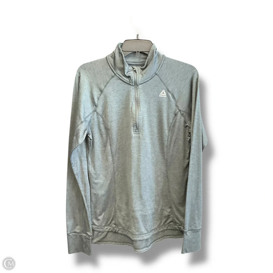 Athletic Sweatshirt Collar By Reebok In Grey, Size: L