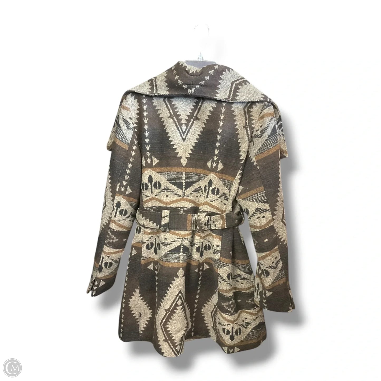 Coat Peacoat By Coldwater Creek In Brown, Size: L