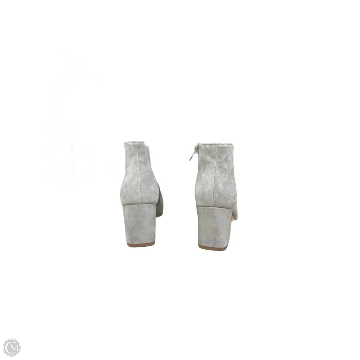 Boots Ankle Heels By Via Spiga In Grey, Size: 6.5