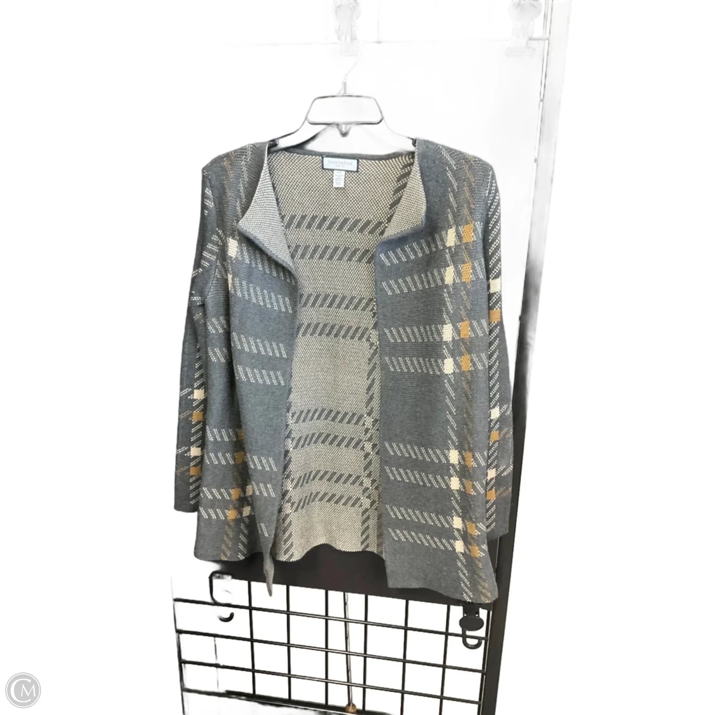 Cardigan By Charter Club In Grey, Size: Sp