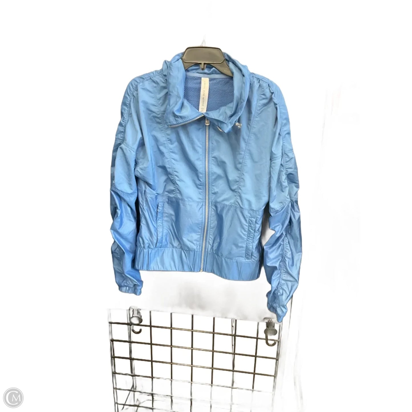 Jacket Windbreaker By Lorna Jane In Blue, Size: Xs