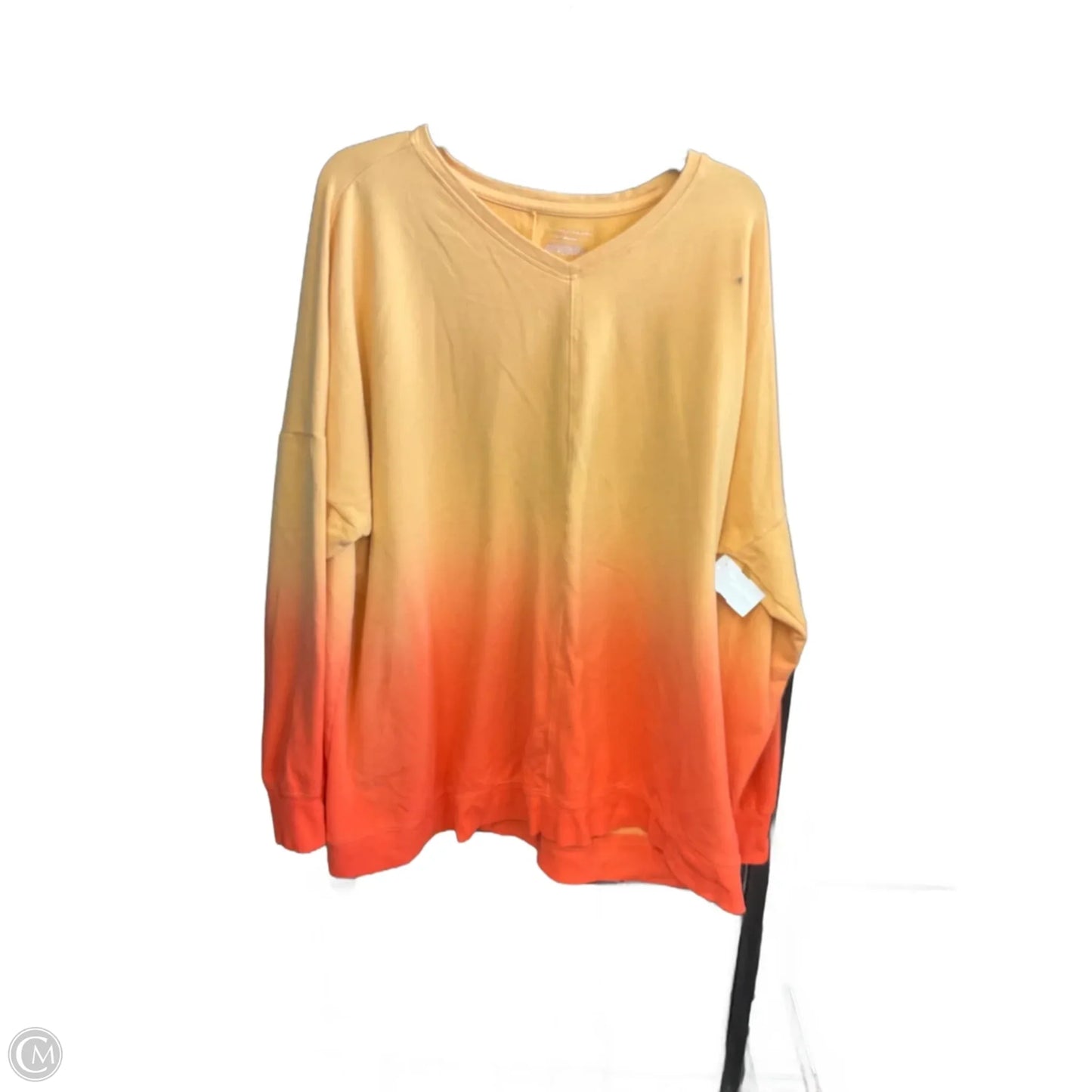 Sweatshirt Crewneck By Tek Gear In Orange, Size: 3x