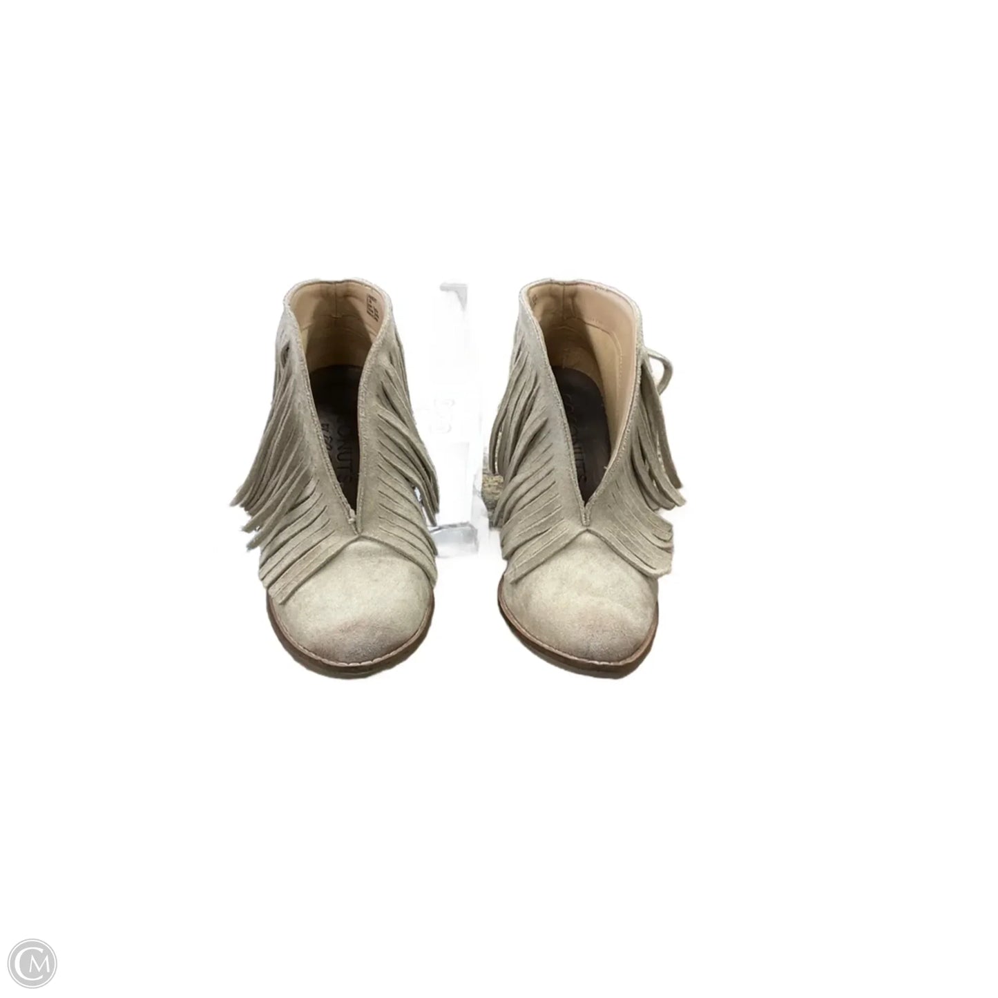 Boots Ankle Heels By Coconuts In Tan, Size: 6.5