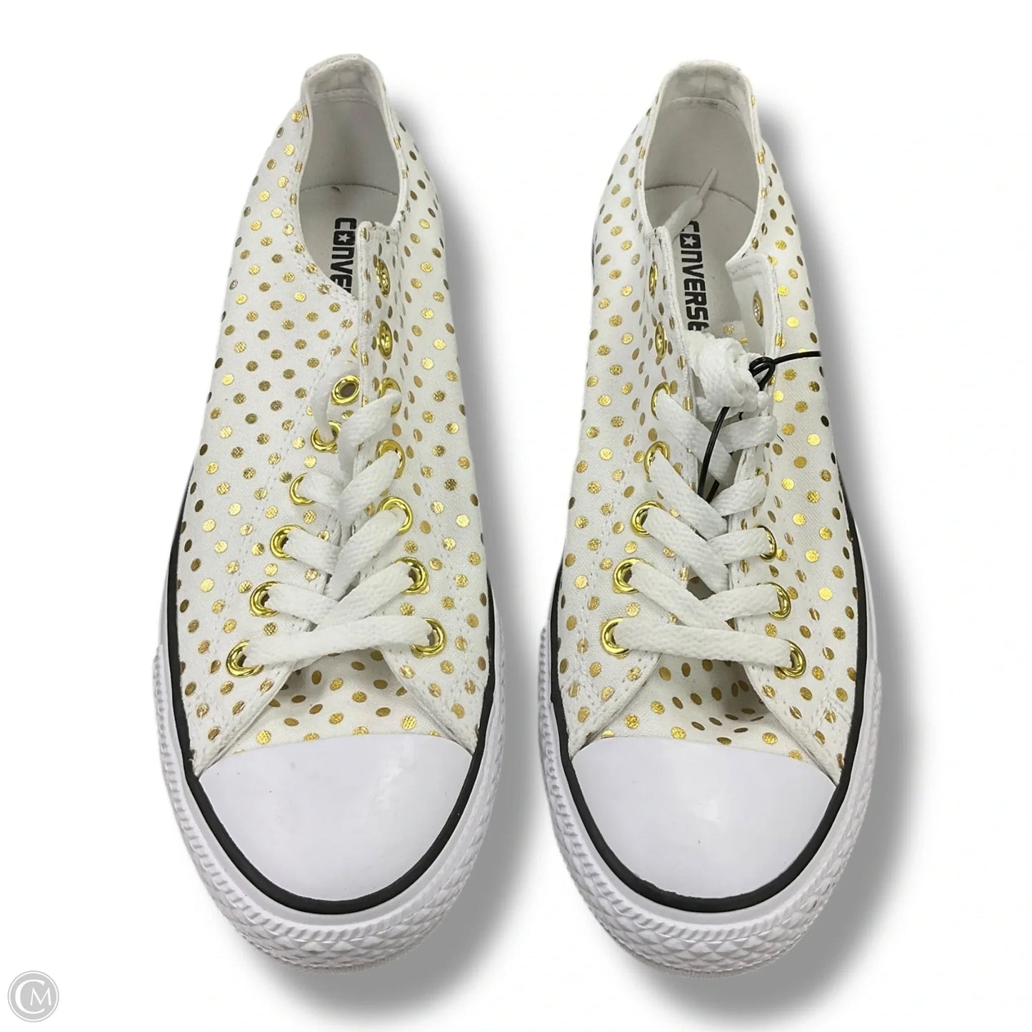 Shoes Flats By Converse In Gold & White, Size: 11
