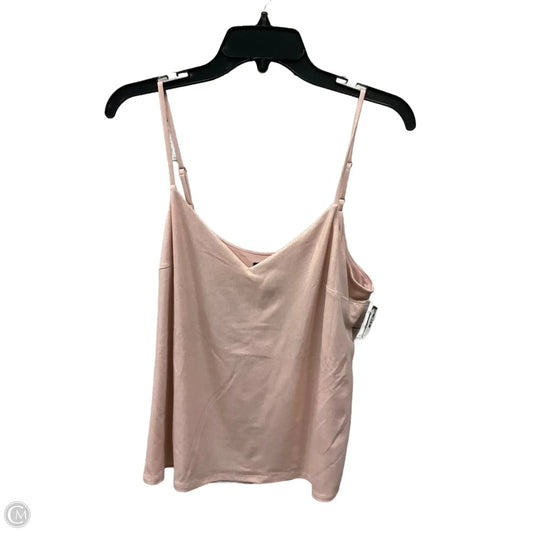 Top Sleeveless By Express In Pink, Size: L