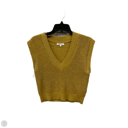 Vest Sweater By Madewell In Yellow, Size: Xs