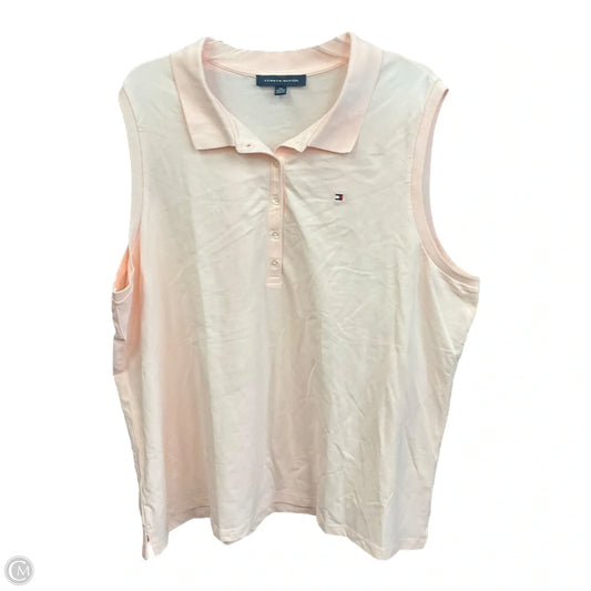 Top Sleeveless By Tommy Hilfiger In Pink, Size: 2x