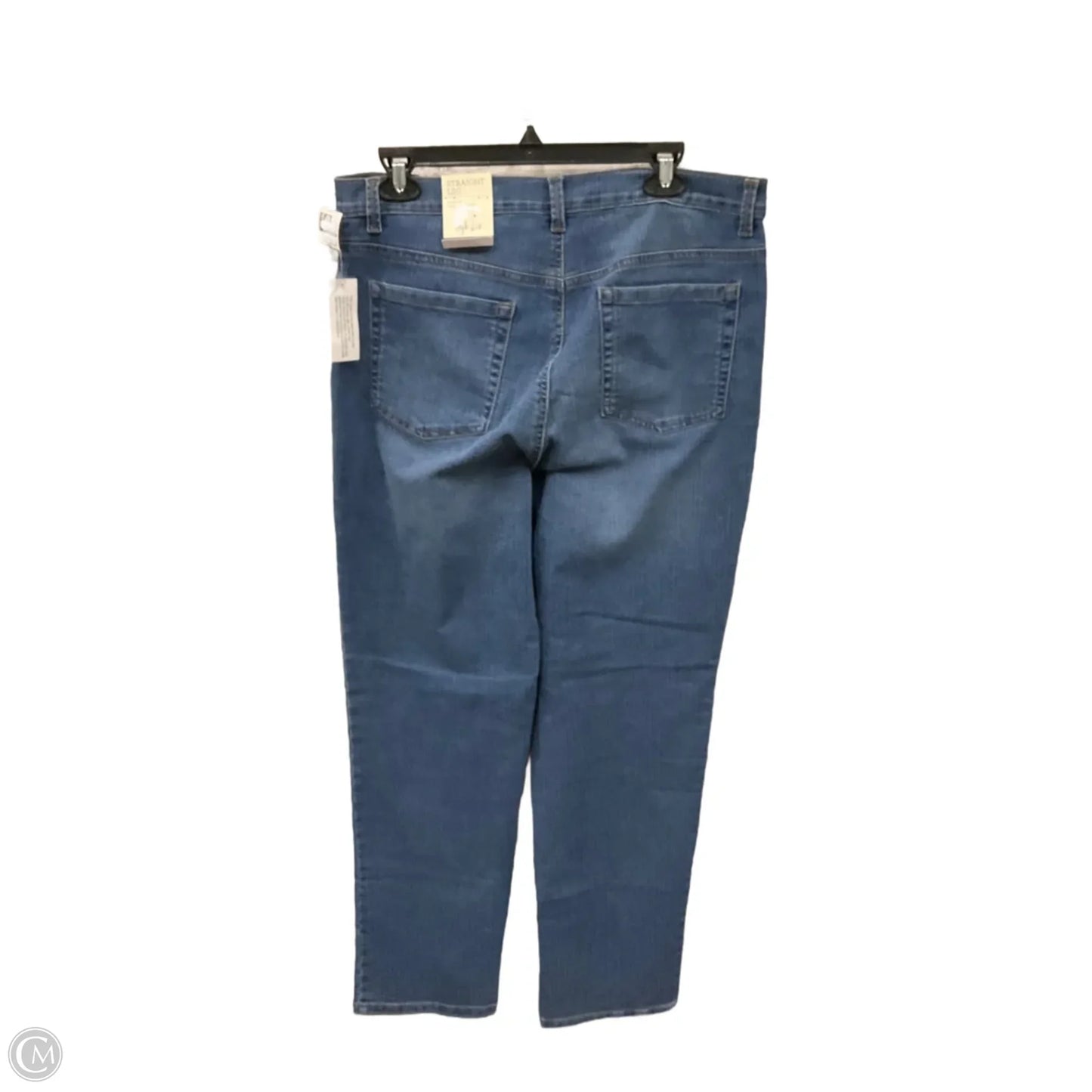 Jeans Straight By Style And Company In Blue Denim, Size: 14