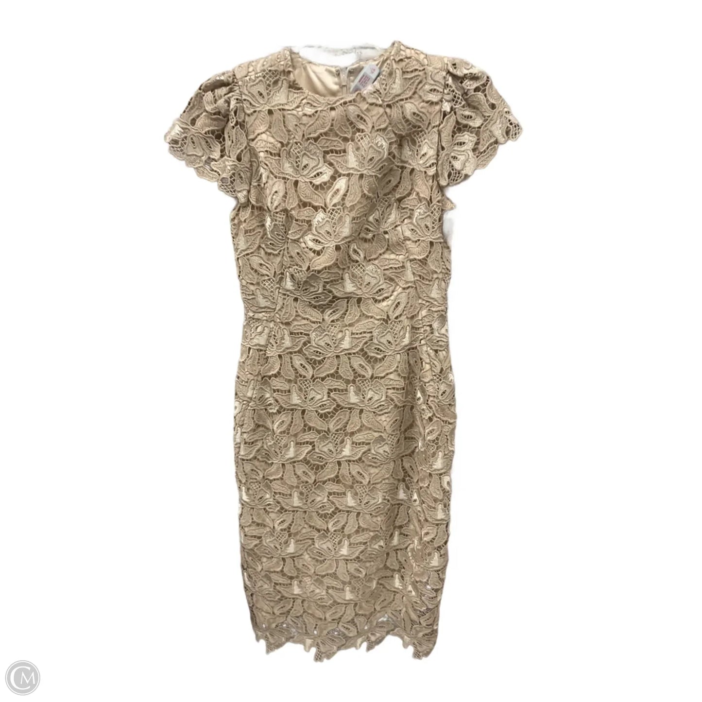Dress Party Midi By Antonio Melani In Beige, Size: S