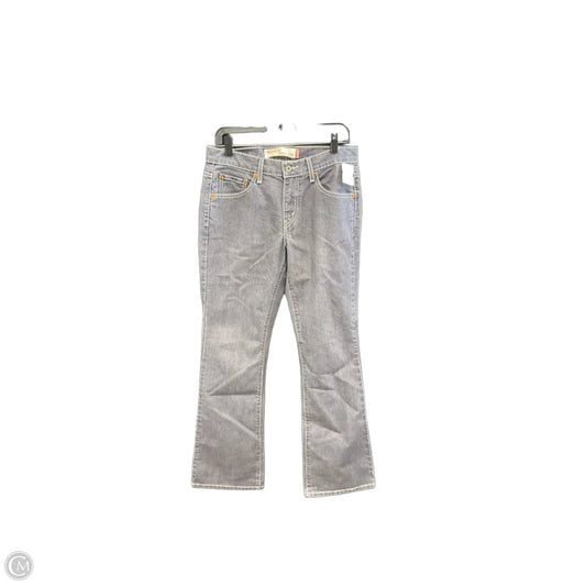 Jeans Boot Cut By Levis In Grey Denim, Size: 8